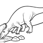 coloriage Pachycephalosaurus en ligne pour enfant
