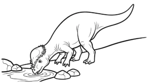 coloriage Pachycephalosaurus en ligne pour enfant