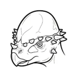 coloriage Pachycephalosaurus pour enfant de 10 ans