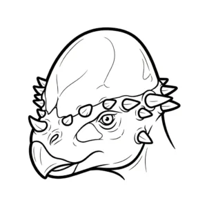 coloriage Pachycephalosaurus pour enfant de 10 ans