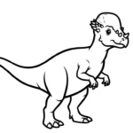 coloriage Pachycephalosaurus en ligne