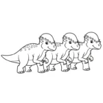 coloriage Pachycephalosaurus en ligne pour enfant