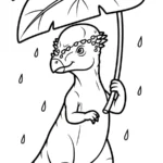 coloriage Pachycephalosaurus pour enfant a imprimer gratuit