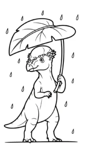 coloriage Pachycephalosaurus pour enfant a imprimer gratuit