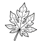 coloriage Papayer pour enfant gratuit