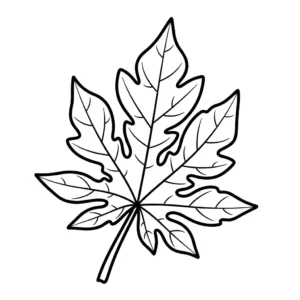 coloriage Papayer pour enfant gratuit