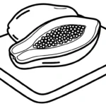 coloriage Papayer à imprimer gratuitement pdf