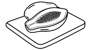 coloriage Papayer à imprimer gratuitement pdf