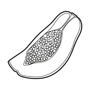 coloriage Papayer à imprimer pour enfant de 12 ans