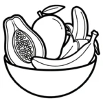 coloriage Papayer pour enfants à imprimer