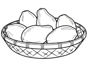 coloriage Papayer à imprimer pour enfant de 9 ans