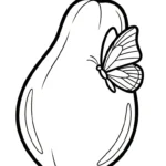 coloriage Papayer pour enfants a imprimer