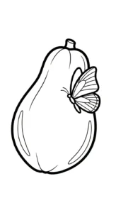 coloriage Papayer pour enfants a imprimer