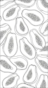 coloriage Papayer à imprimer pdf gratuit