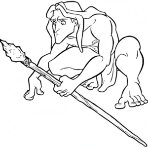 coloriage Tarzan et dessins