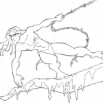 coloriage Tarzan à imprimer gratuitement pdf