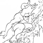 coloriage Tarzan a imprimer