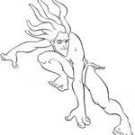 coloriage Tarzan gratuit