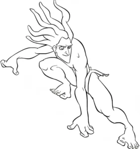 coloriage Tarzan gratuit
