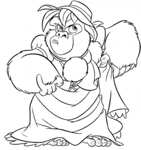 imprimer coloriage Tarzan