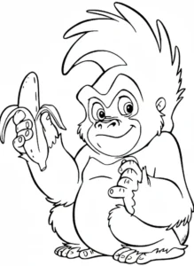 coloriage Tarzan pour enfant