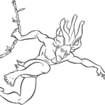 coloriage Tarzan à imprimer pdf gratuit