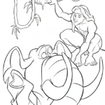 coloriage Tarzan pour enfants a imprimer gratuit