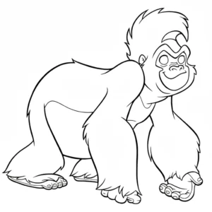 coloriage Tarzan pour enfant à imprimer