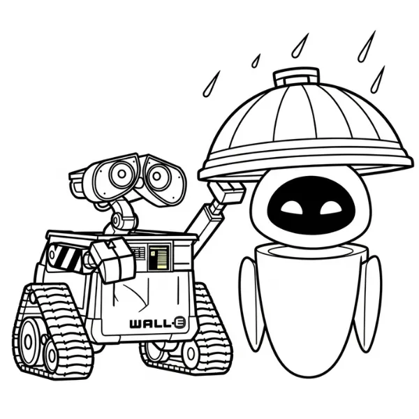 Tranh tô màu Wall-E