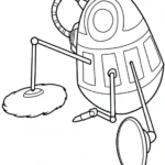 coloriage Wall E et découpage à imprimer