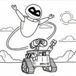 coloriage Wall E et decoupage