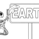 coloriage Wall E pour enfants a imprimer