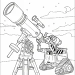 coloriage Wall E pour enfant de 3 ans