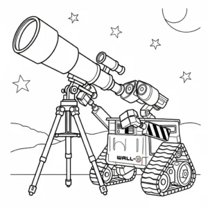 coloriage Wall E gratuit en ligne