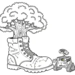 coloriage Wall E a telecharger