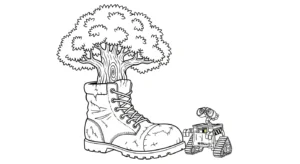 coloriage Wall E a telecharger