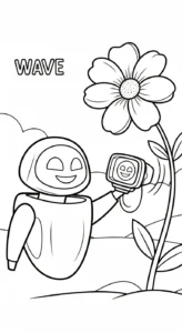 coloriage Wall E pour enfant de 7 ans