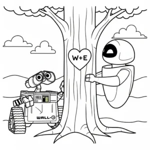 coloriage Wall E à imprimer pdf