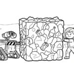 coloriage Wall E a dessiner en ligne