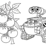 coloriage Wall E a colorier en ligne