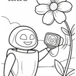 coloriage Wall E à imprimer pour enfant de 10 ans