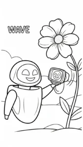 coloriage Wall E à imprimer pour enfant de 10 ans