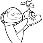 coloriage Wall E pour enfant a imprimer gratuit