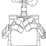 coloriage Wall E à imprimer