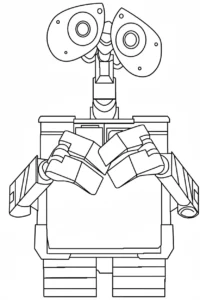 coloriage Wall E à imprimer