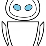 coloriage Wall E et dessin a imprimer