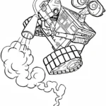 coloriage Wall E à imprimer