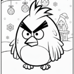 coloriage Angry Birds pour enfants a imprimer