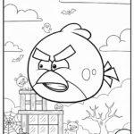 coloriage Angry Birds à imprimer pdf gratuit