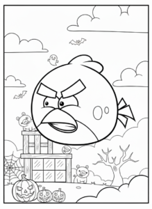 coloriage Angry Birds à imprimer pdf gratuit